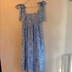T.J.Maxx Blue and White Floral Dress
